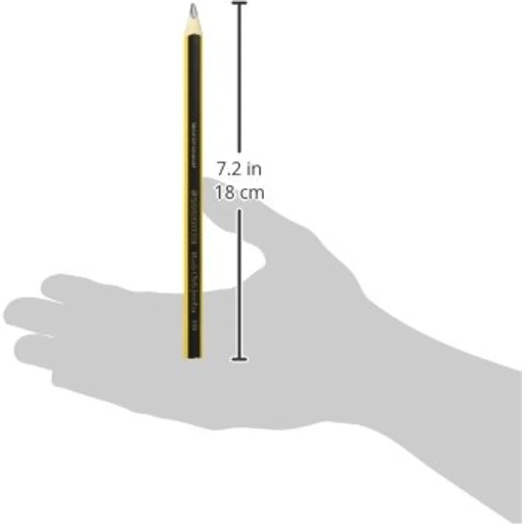 Staedtler TRIPLUS 119 Jumbo Bleistift, gelb/sw lackiert für präzises Zeichnen und Schreiben – Bild 2