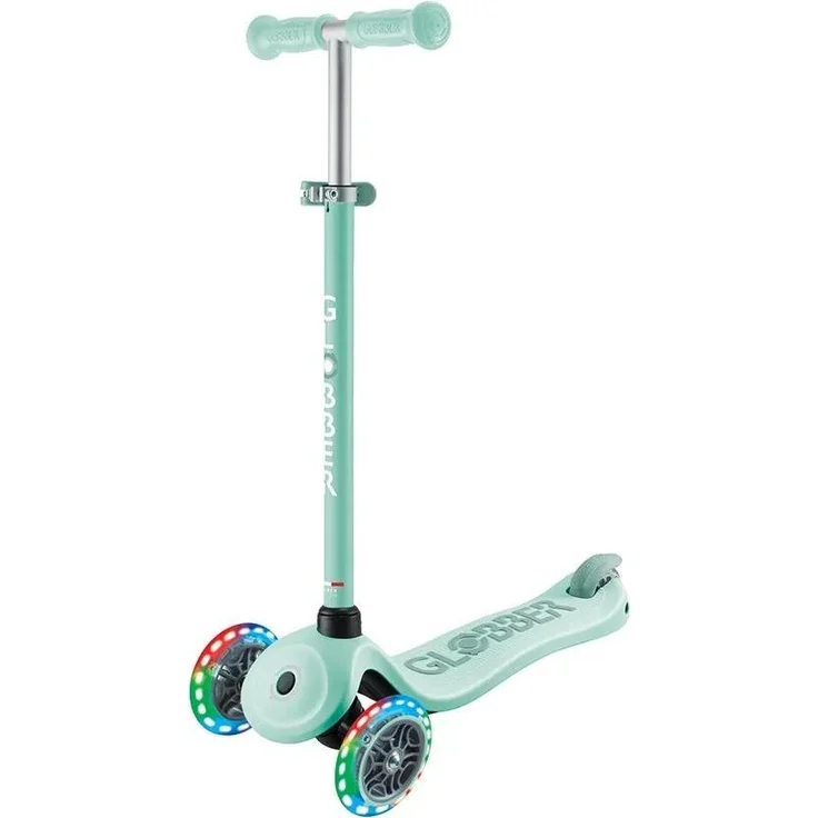 Globber GO-UP SPORTY LIGHTS, Kinderscooter 3-in-1 mit LED-Rollen, unisex, max. 50 kg, höhenverstellbar