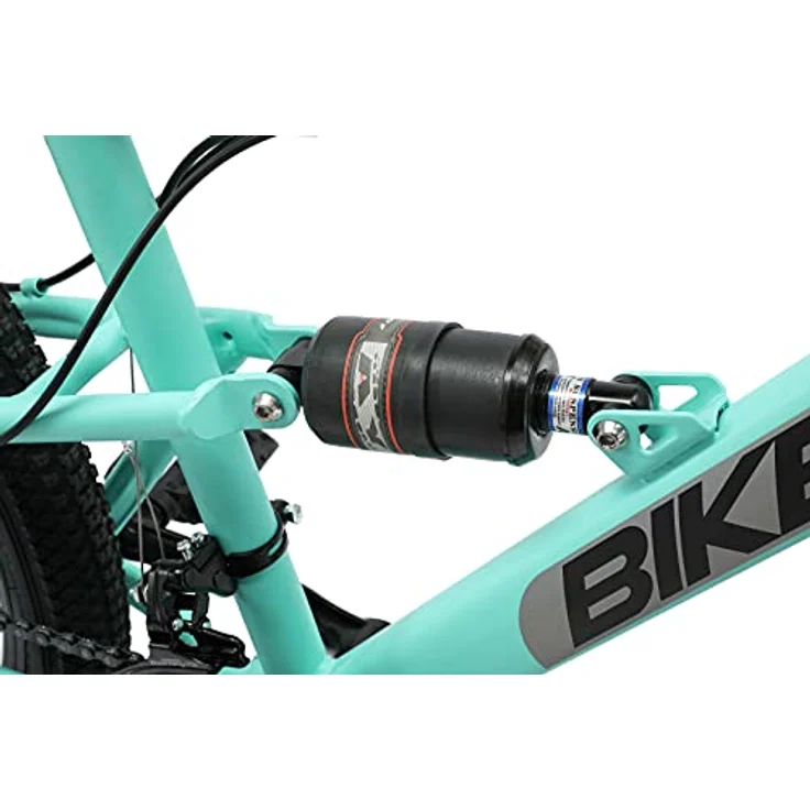 BIKESTAR Fully Mountainbike 27,5 Zoll | 17 Zoll Rahmen, 21 Gang Shimano Schaltung, Scheibenbremse | Mint – Bild 6