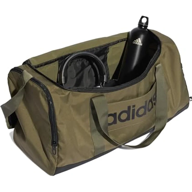 adidas Performance Sporttasche LINEAR DUFFEL M, Kinder-Sporttasche aus recycelten Materialien - Blau – Bild 6