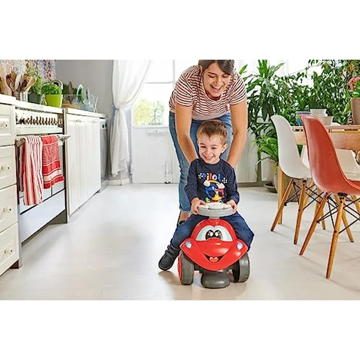 Chicco Billy Walk&Ride Eco+, Erste Schritte, 2in1 Lauflerner und Fahrgerät, einfache Montage, ergonomischer Lenker, breite Räder, mit Geräuschen und Fahrlicht, recycelter Kunststoff, 12-36 Monate, rot – Bild 5