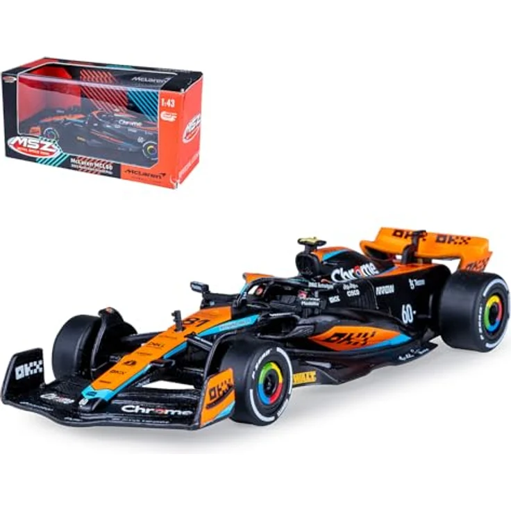 JAMARA McLaren MCL60 2023 Diecast 1:43, Modellauto mit Rückzugsmotor, detailgetreu, Geschenkidee für Kinder – Bild 1