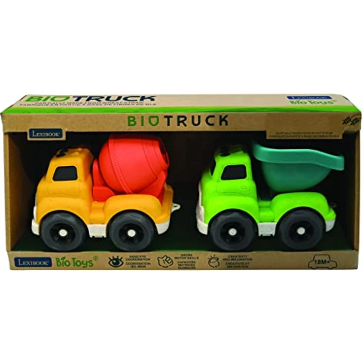 Lexibook® Spielzeug-Krankenwagen Bio-Plastik, 2er Set mit Betonmischer und Kipplaster, für Kinder ab 18 Monaten – Bild 2