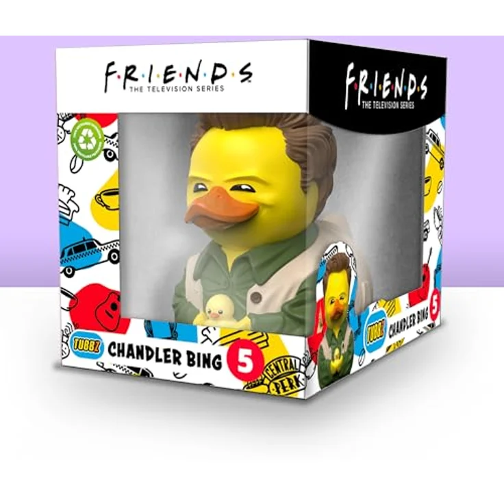 TUBBZ TUBBZ Box-Ausgabe: Friends - Chandler Bing Cosplaying-Gummiente Vinylfigur, 9 cm – Bild 2
