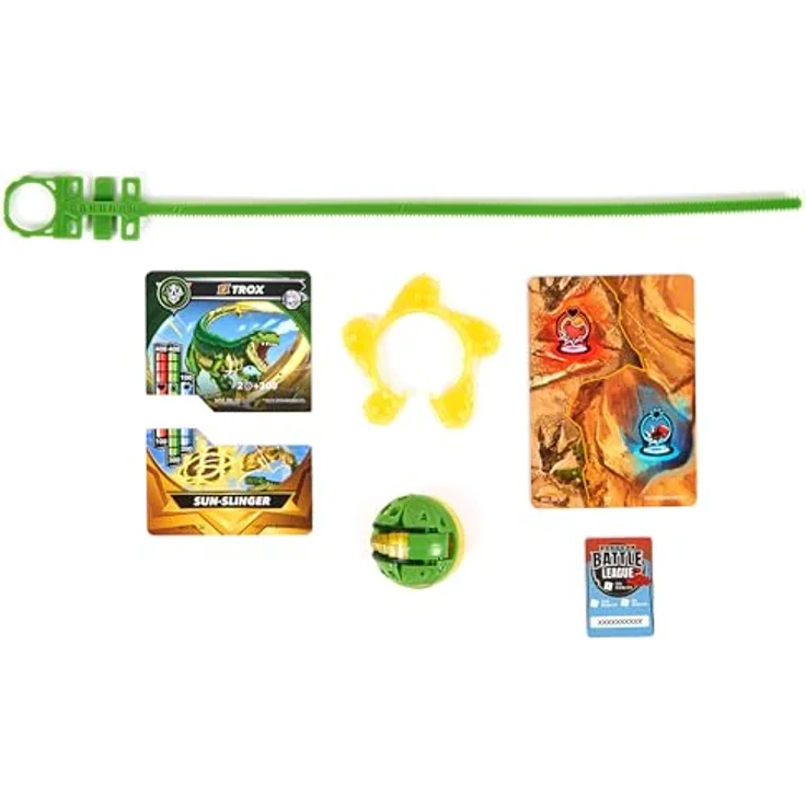 BAKUGAN Special Attack Trox, spinnendes Sammlerstück mit individualisierbarer Actionfigur, Sammelkarten und Ripcord, Kinderspielzeug für Jungen und Mädchen – Bild 2