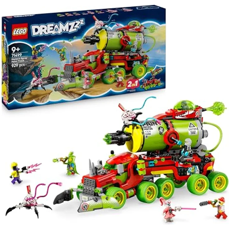 LEGO DREAMZzz Mateos Sprühdosen-Truck 71499, Spielzeug mit 2 Baumodi, 5 Minifiguren und modularen Boostern für kreative Rollenspiele – Bild 1