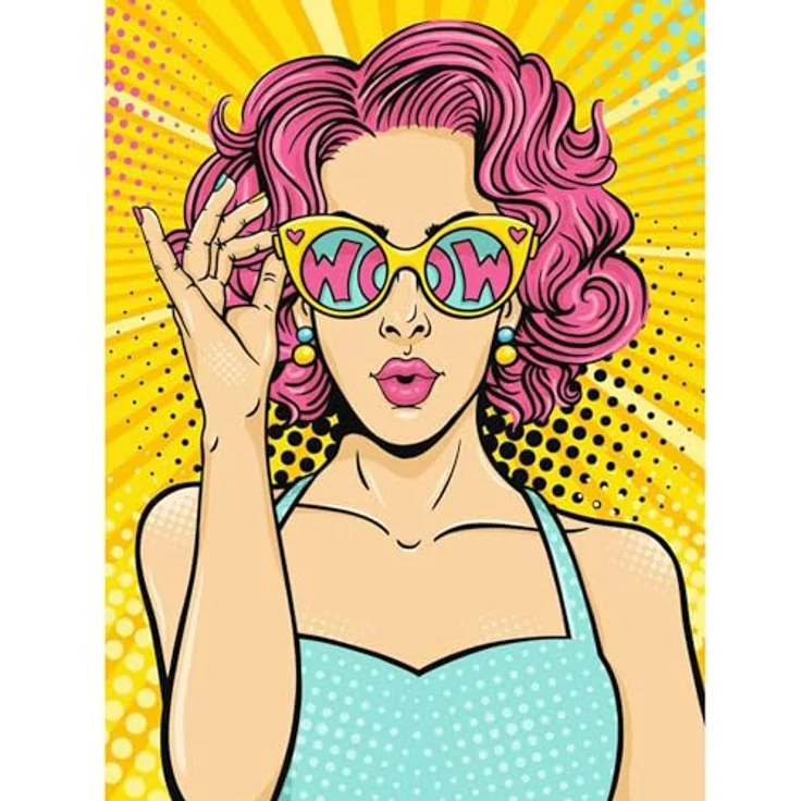 Ravensburger CreArt Malen nach Zahlen, ART Collection Leinwand "Lady in Pink", 30x40 cm, für Erwachsene, Made in Europe – Bild 2
