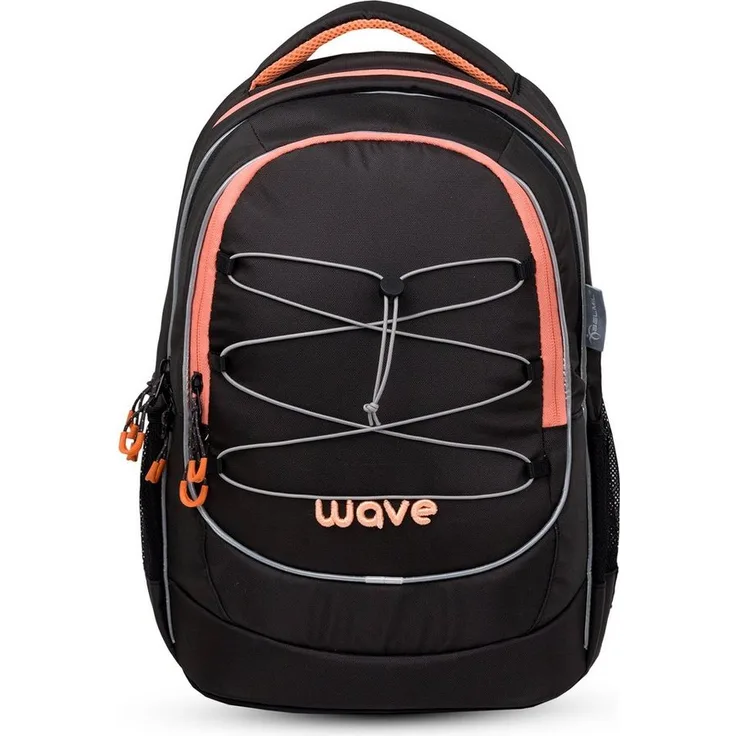 Wave Boost Schulrucksack, leichter Schulrucksack mit 30 L Volumen, Laptopfach und verstellbaren Schultergurten