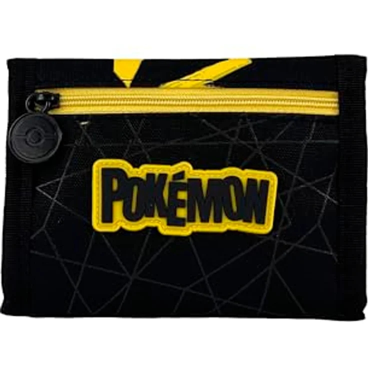 POKÉMON Geldbörse Kinderportemonnaie mit Klettverschluss, Münzfach und Kartenfächern, kompakte Größe für Schulranzen und Rucksack – Bild 2