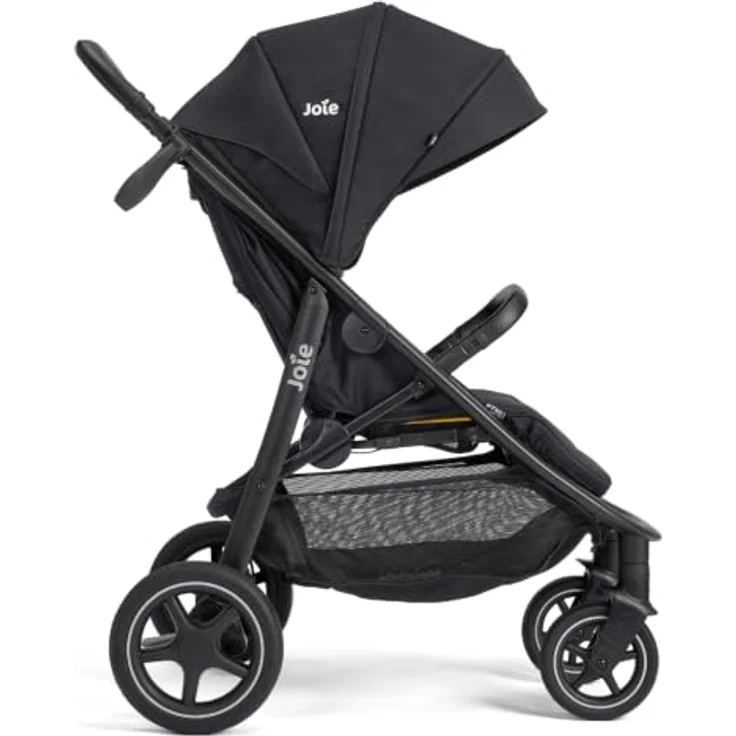 Joie Mytrax Pro Sport-Kinderwagen, bis 22 kg mit Liegefunktion, höhenverstellbarem Schieber und Regenschutz - Raven – Bild 5