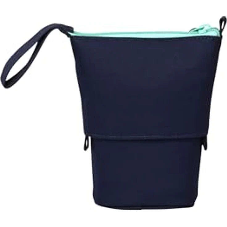 Satch Pencil Slider, Federmäppchen mit 3 Innenfächern und Geheimfach, recycelte Materialien, Ocean Mint - Blau – Bild 3