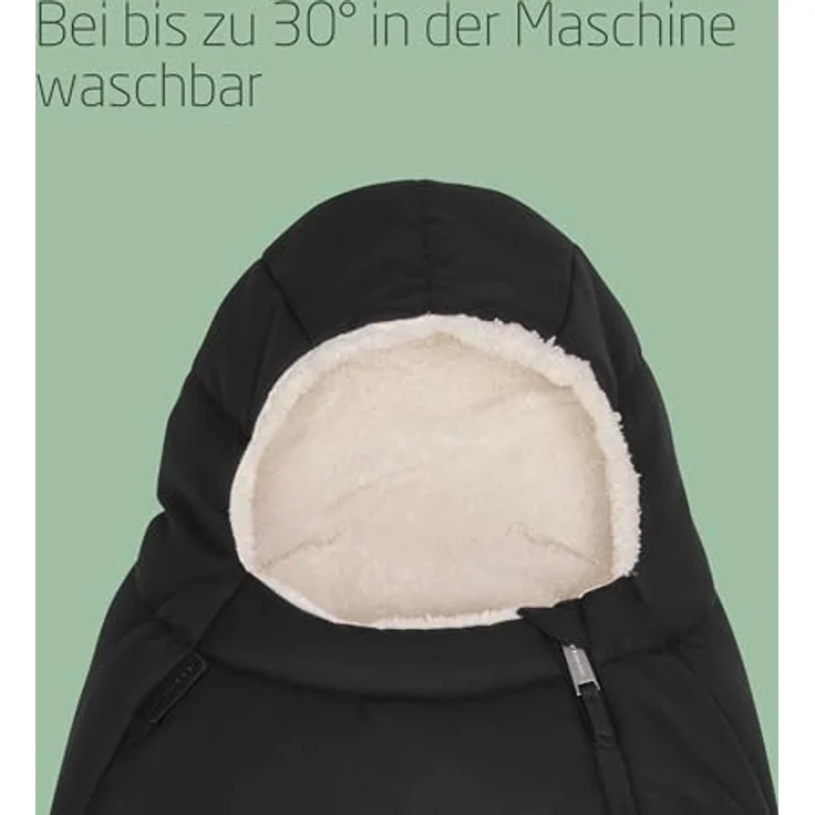 Maxi-Cosi Fußsack für Babyschalen, waschmaschinenfester Fußsack aus weichem, robustem Material, Twillic Black – Bild 5