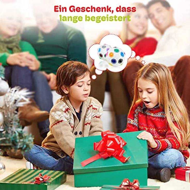 CUBIDI® Original Regenbogenball mit 19 Kugeln - Groß | Geschicklichkeitsspiel für Kinder und Erwachsene | Spannendes Knobelspiel für Mädchen und Jungen ab 6 Jahren – Bild 8
