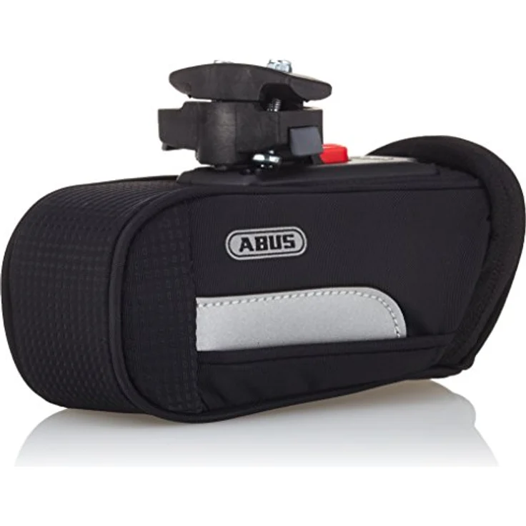 ABUS Satteltasche Oryde ST 2085 KF - Fahrradtasche mit Regenschutz - 145 mm x 75 mm - 0,7 Liter Fassungsvermögen, Schwarz – Bild 2