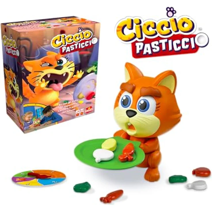 Goliath Ciccio Pasticcio, Brettspiel für Jungen und Mädchen ab 4 Jahren, inklusive 20 Gemüse und Spielplatte, für 2-4 Spieler – Bild 2