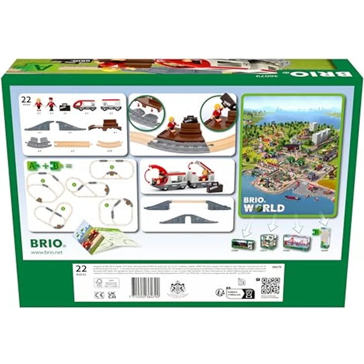 BRIO® Spielzeug-Zug Holzzug BRIO Reisezug Starter Set A, FSC® - schützt Wald - weltweit – Bild 4
