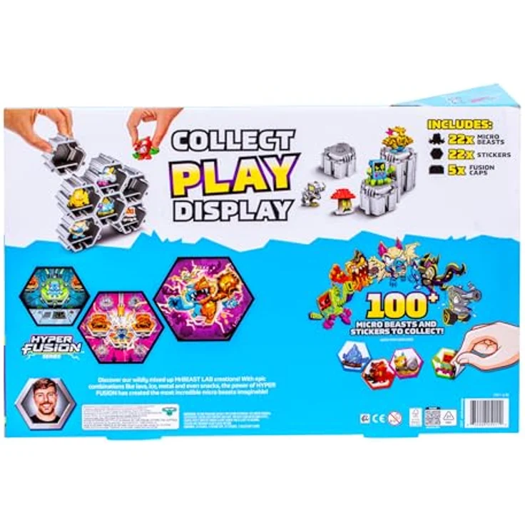 Spectron Mr.Beast Lab Swarms S3 Fusion Chaos Pack, Sammelfiguren mit 22 Hyper Fusion Swarms und 1 Limited Edition Figur, inkl. 5 Display-Ständern und Sammelguide – Bild 3