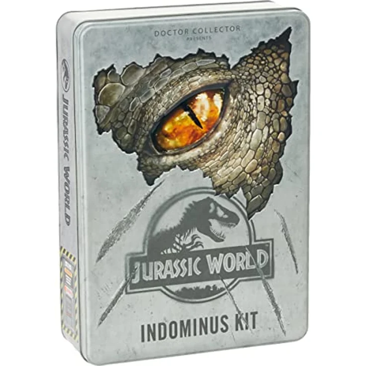 Doctor Collector Jurassic World - Indominus Kit - Experimentierkasten in Metallbox XL mit Official Guide, VIP Pass und Metallschild – Bild 1