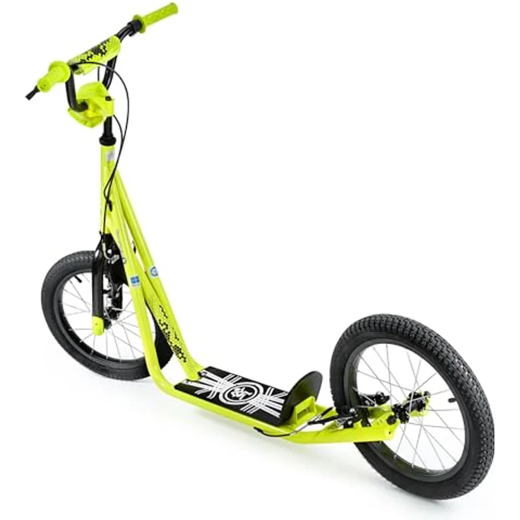 HyperMotion RUNKIE City Scooter, 16 Zoll mit Luftreifen, höhenverstellbarem Lenker und V-Brake, bis 100 kg Belastung – Bild 9