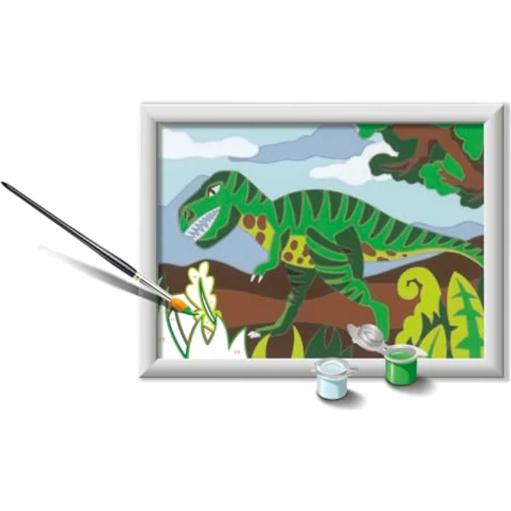 Ravensburger CreArt Roaming Dinosaur, Malset für Kinder zur Förderung der Kreativität und Feinmotorik, enthält alles zum Ausmalen – Bild 1