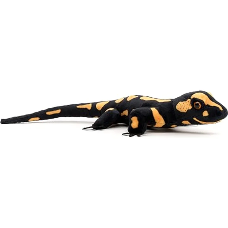 Uni-Toys Kuscheltier Feuersalamander, 34 cm hochwertig verarbeitet mit 100% recyceltem Füllmaterial – Bild 4