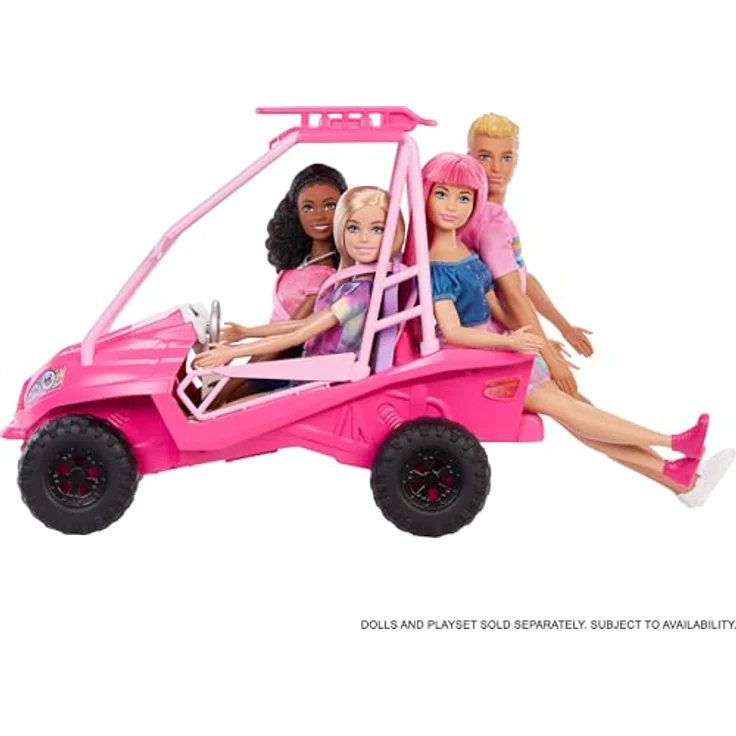 Barbie Strand-Buggy, Barbie Mysteries: Mission Strand, pink, mit Zubehör für 4 Puppen – Bild 4