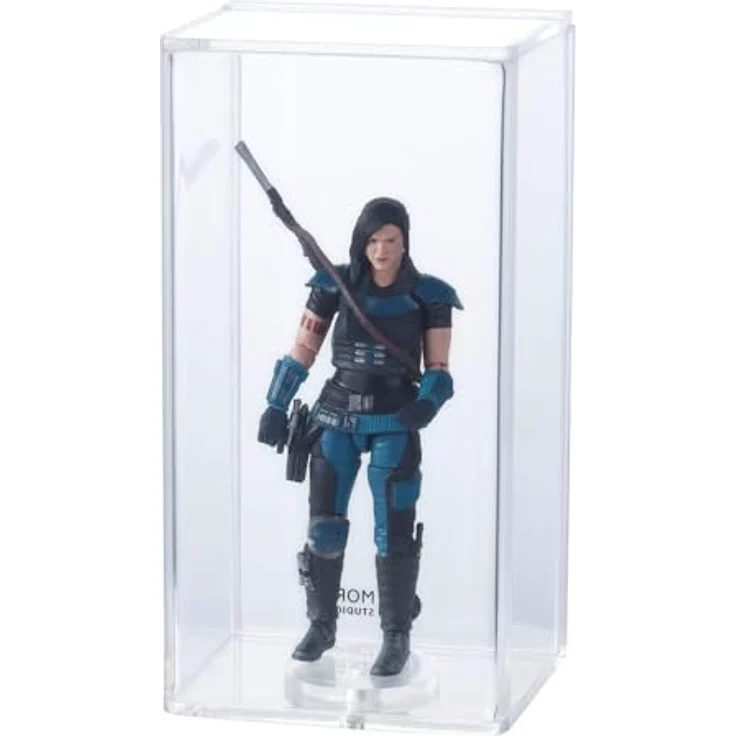 Morax MAGNETO Acryl Case für Star Wars Figuren, UV-geschützt, inkl. Stand, 129x64x57 mm, Vintage/Modern – Bild 3