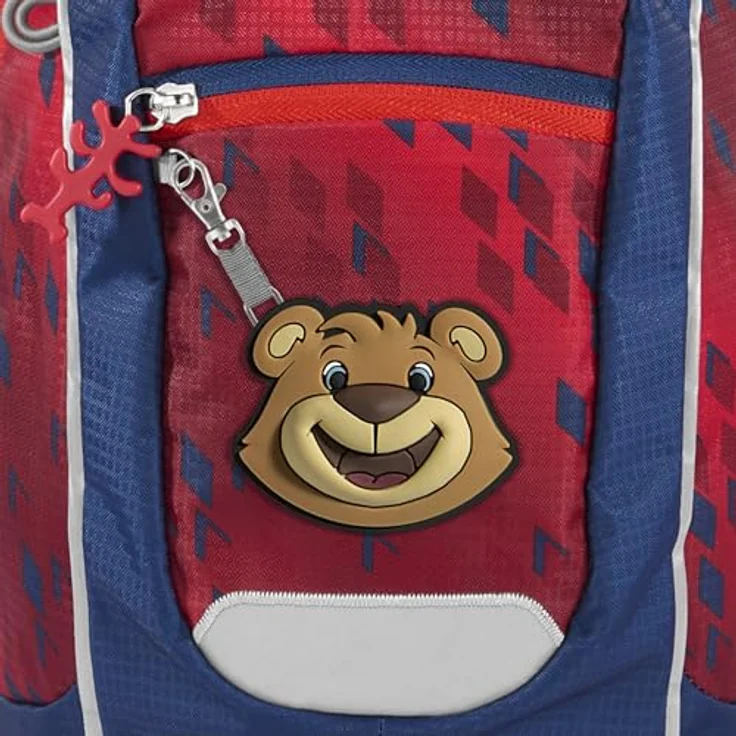 Step by Step Rucksack-Set KIGA Mini FC Bayern „Berni“, ergonomischer Rucksack mit höhenverstellbaren Brustgurt, für Kindergarten & Kita, rot - blau, 6l – Bild 5