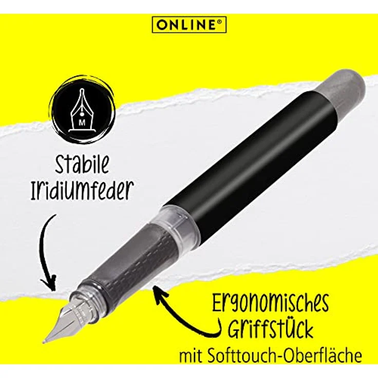 Online Pen Füller College Füllhalter, ergonomisch, ideal für die Schule, hergestellt in Deutschland – Bild 2