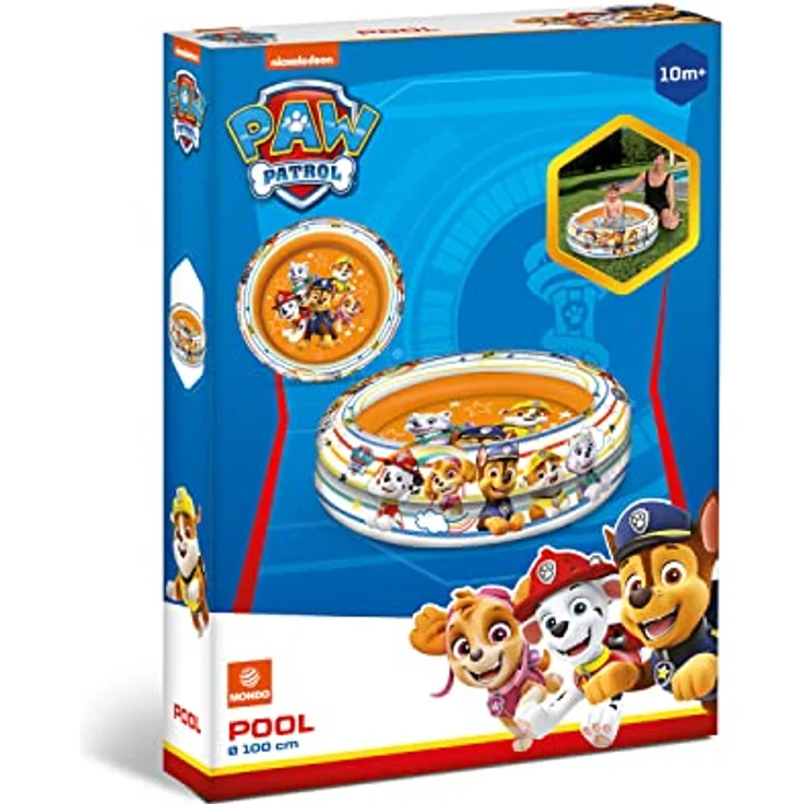 Mondo Toys - PAW PATROL| 2 Rings Pool - aufblasbares Baby-Pool - 2 Ringe - Durchmesser 100 cm - +10 Monate - 16911 – Bild 2