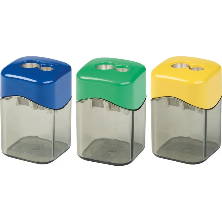 M R Anspitzer M+R Spitzer Mg eckig doppelt Eco, aus recyceltem Kunststoff für Blei- und Farbstifte, VE 10
