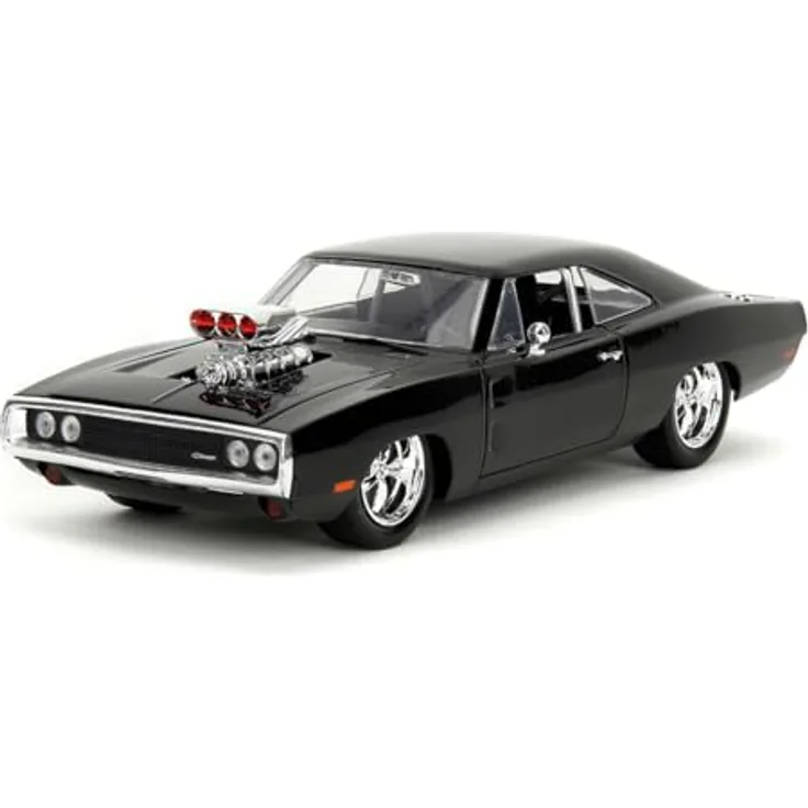 JADA Spielzeug-Auto Modellauto Fast & Furious 1970 Dodge Charger 1:24, mit freilaufenden Rädern und zu öffnenden Türen, Kofferraum und Motorhaube