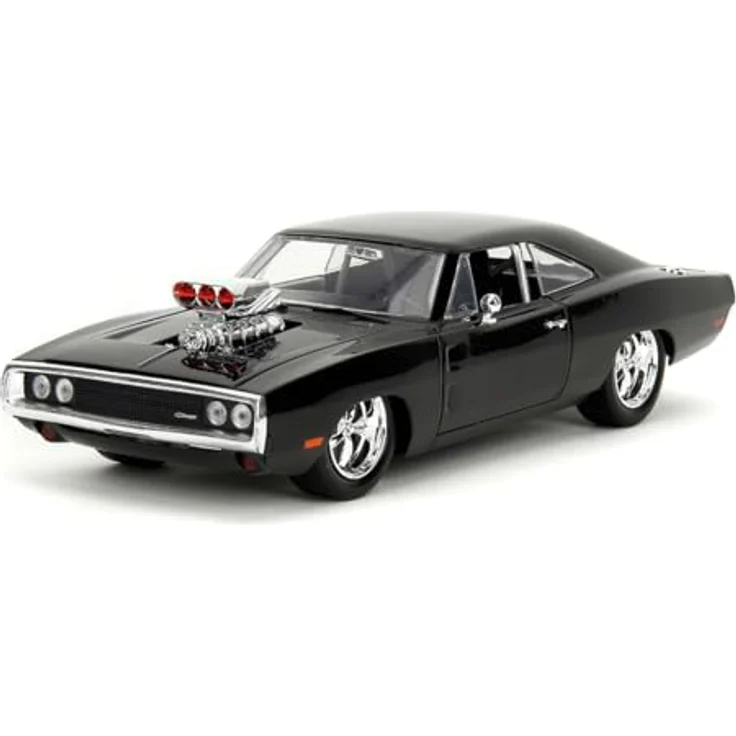 JADA Spielzeug-Auto Modellauto Fast & Furious 1970 Dodge Charger 1:24, mit freilaufenden Rädern und zu öffnenden Türen, Kofferraum und Motorhaube – Bild 1