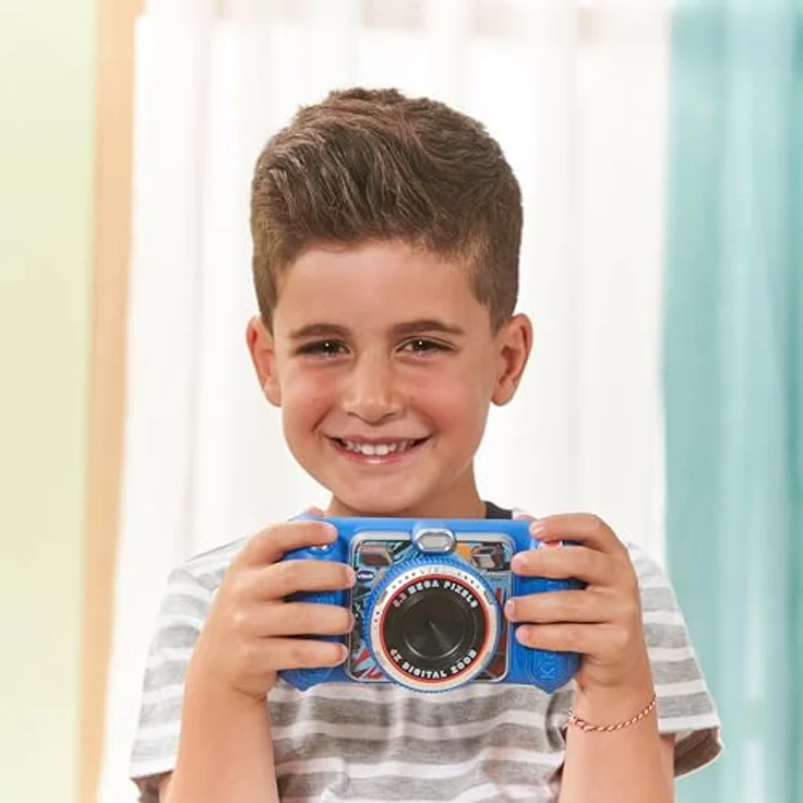 VTech KidiZoom Duo Pro, Kinderkamera mit 5.0 MP Dual-Kameras, 256 MB Speicher, interaktiven Funktionen und Tragetasche, Sommerbundle – Bild 9