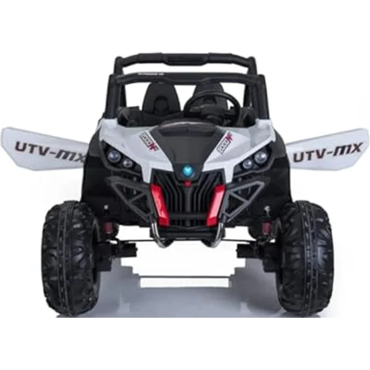 FINOOS Elektroauto für Kinder UTV-MX Buggy 24V, 2-Sitzer, 4x4 Allrad, 2x12V Batterie, 2-7 Jahre (Weiß) – Bild 3