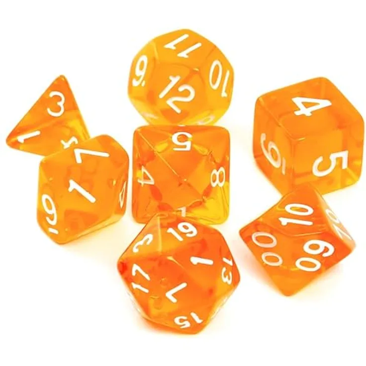 Knochen-Set REBEL RPG - Kristall - Orange