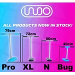 INDO Stuntscooter Indo X70 Trampolin Stunt-Scooter Trick Trainer H=72cm 670, Trick-Scooter für Trampoline, blau