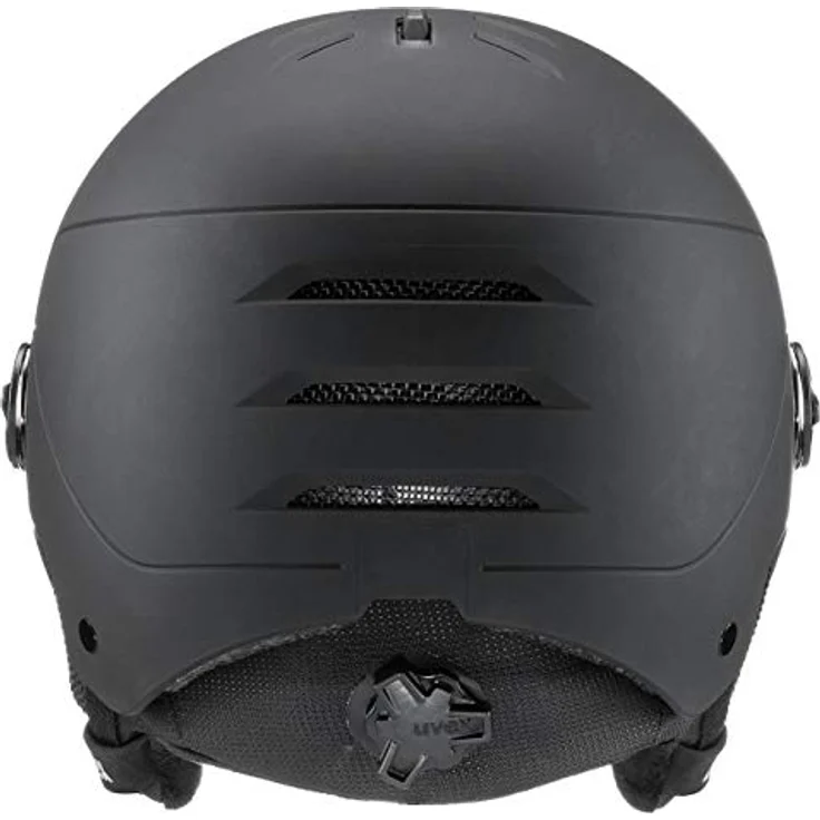 uvex wanted visor - robuster Skihelm für Damen und Herren - mit Visier - optimierte Belüftung - black matt - 54-58 cm – Bild 3