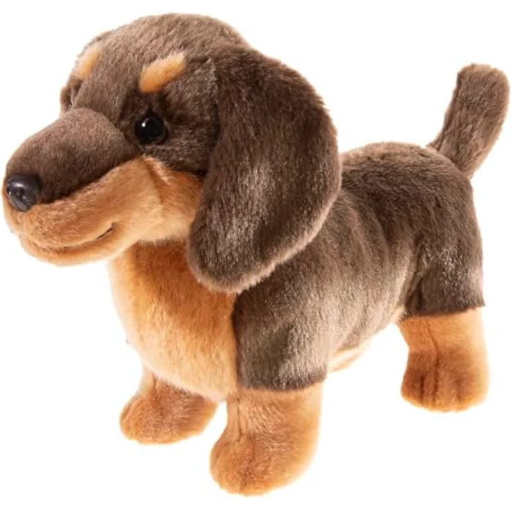 Heunec® Kuscheltier Misanimo, Dackel, 27 cm, lebensechtes Design aus hochwertigem Plüsch – Bild 2