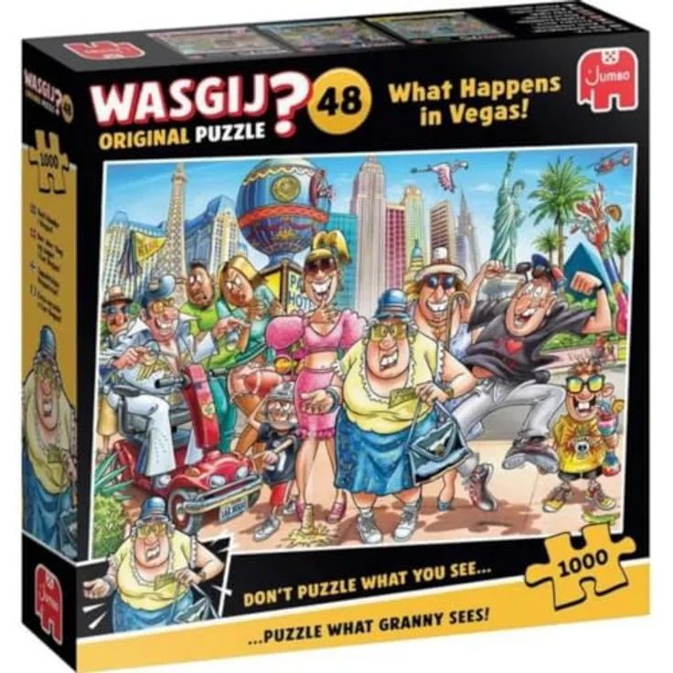 Wasgij Original 48 What Happens in Vegas!, Puzzle mit 1000 Teilen für kreative Denker