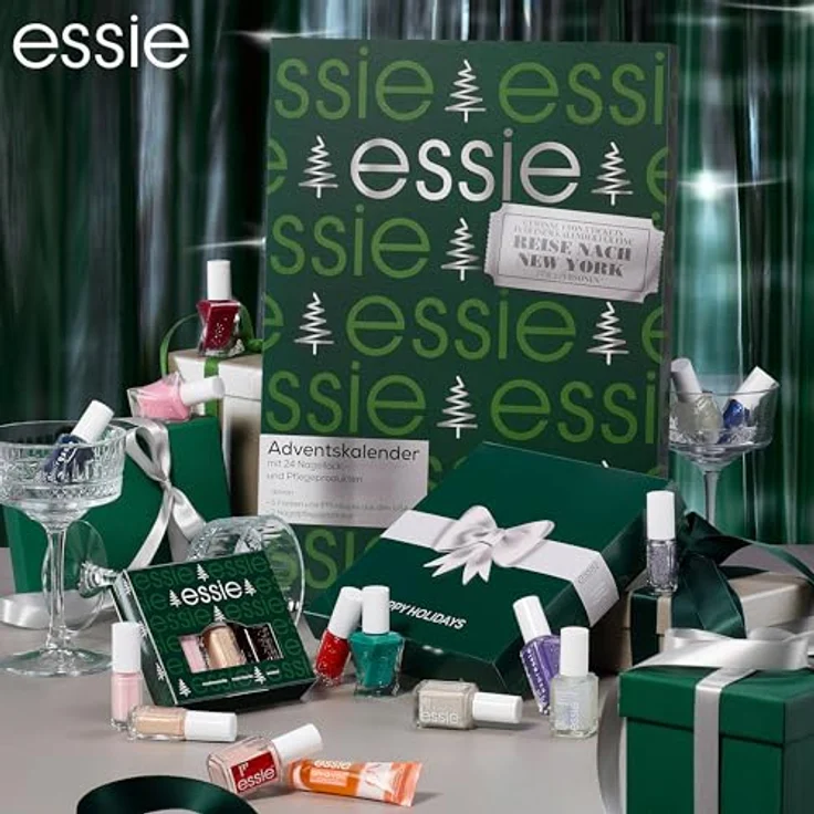 essie Adventskalender Essie Nagellack Adventskalender 2025, 24-tlg. mit Gel, Klassik und Expressie Farben, inkl. Pflegeprodukten und Gewinnspiel – Bild 7