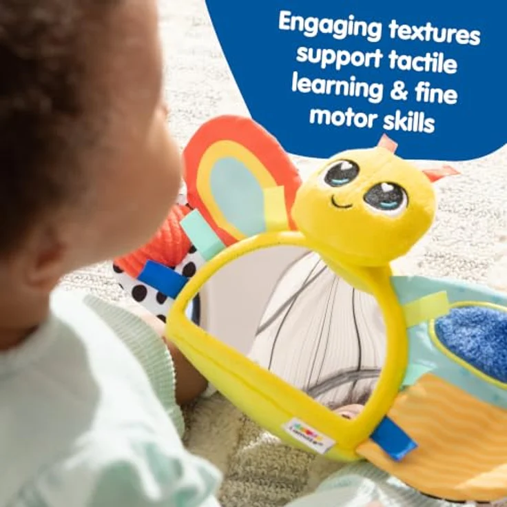 Lamaze Freddie The Firefly Tummy Time, Aktivitätsspielzeug mit verschiedenen Texturen und Farben für die Bauchlage, ab 0 Monaten – Bild 5