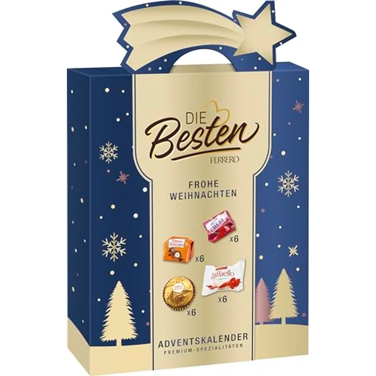 Ferrero Die Besten, Adventskalender mit 24 edlen Pralinen aus beliebten Ferrero-Klassikern – Bild 4