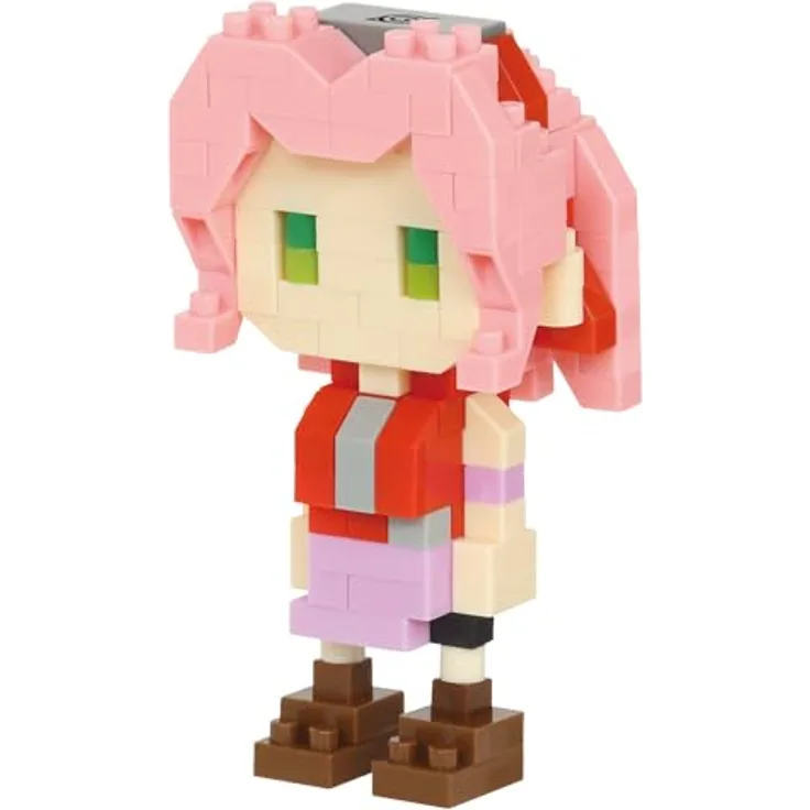Nanoblock Figurine Naruto Shippuden Sakura Haruno - Mini-Figur mit 160 Bausteinen - Bausatz Modell - Spielzeug ab 12 Jahren - NBCN136
