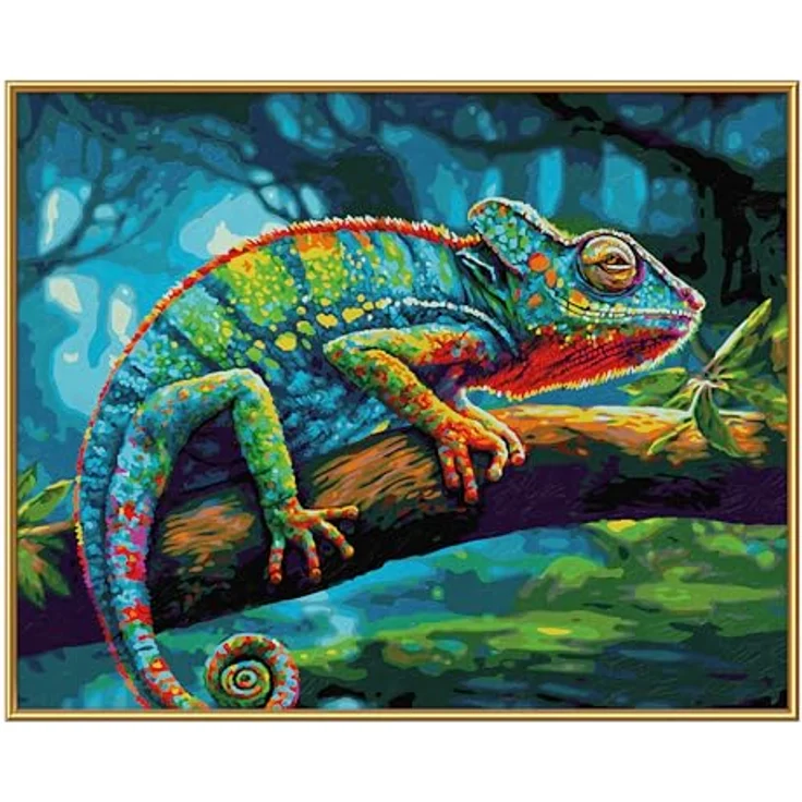 Schipper 609130904 Malen nach Zahlen – Chamäleon - Bilder malen für Erwachsene, inklusive Pinsel und Acrylfarben, 40 x 50 cm – Bild 3