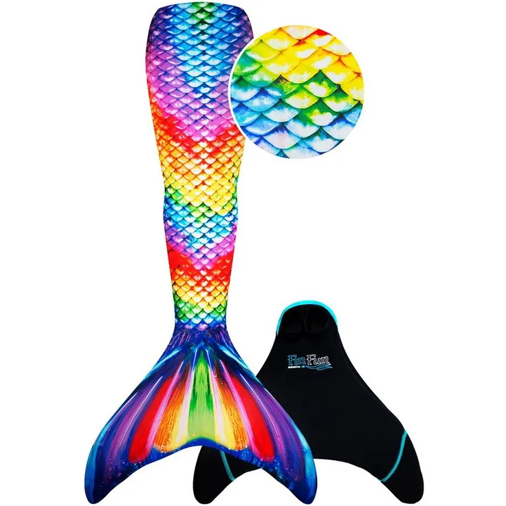 Fin Fun Monoflosse Fin Fun Rainbow Reef, für Kinder mit TIP PROTEKTOREN, hochwertige Monoflosse - Preisvergleich
