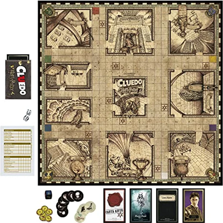 Hasbro Gaming Cluedo: Wizarding World Harry Potter Edition Brettspiel (Lingua: Italiano) – Bild 5