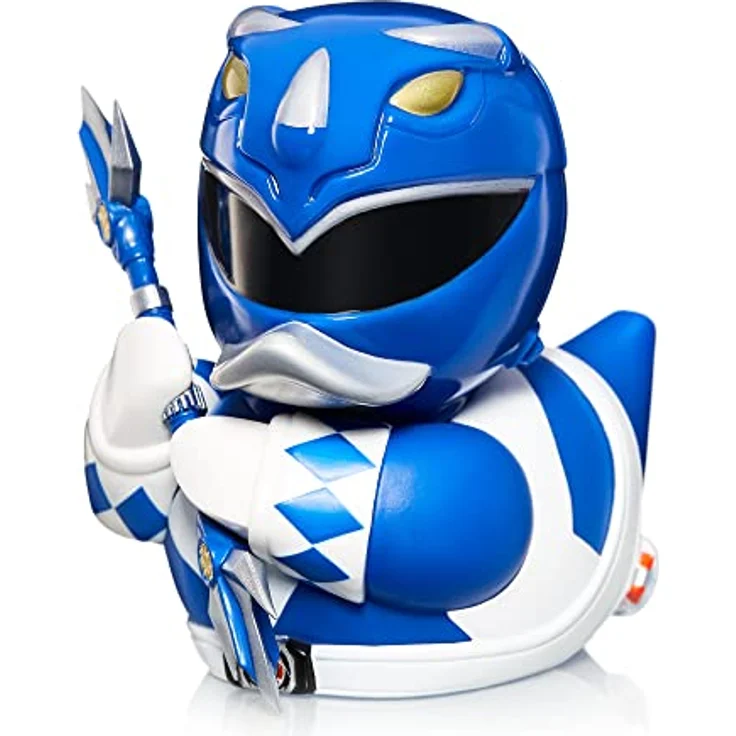 TUBBZ Blauer Ranger Sammel-Enten-Vinylfigur - Offizielle Power Rangers Merchandise, 9 cm hoch, in Badewannen-Box – Bild 1