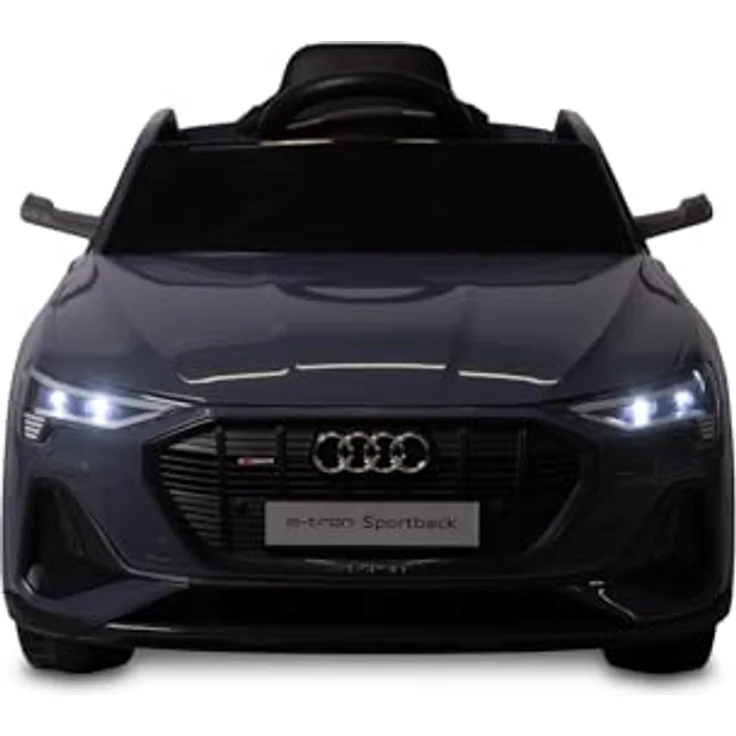 CARETERO Kinder Elektroauto E-Tron Sportback, lizenziertes Aufsitzfahrzeug mit Fernbedienung, Grau, 7Ah Akku, LED-Lichtleiste, geeignet für Kinder ab 3 Jahren – Bild 5
