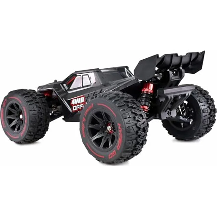 Amewi 22659 Hyper GO Truggy brushless 4WD 1:14 RTR schwarz inkl. inkl. Wheelie-Bar, Ersatzteile, Goldfarbene Karosserie – Bild 5